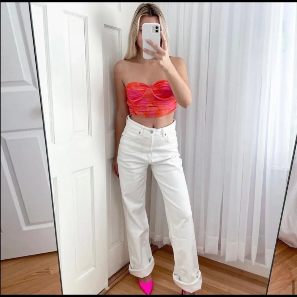 Zara Tulle Bustier Crop Top. NWT. Size Small. - Picture 4 of 11
